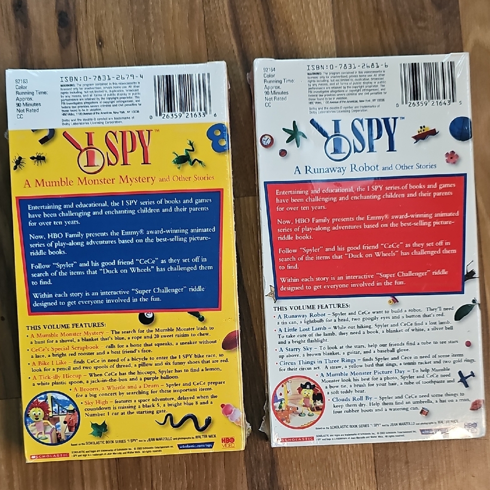 Scholastic I Spy VHS - HBO Family, Vintage - Picture 2 of 8